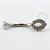TN751 Navel Piercing Meia Flor CZ com Miolo Opala Sintética Titânio - Imagem 1
