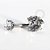 TN796 Navel Piercing Coração de Zircônia Titânio - Imagem 1