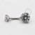 TN01 Navel Piercing CZ Titânio ASTM F136 - Imagem 1