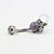 TN254 Navel Piercing Opala e CZ Esferas Titânio  (OUTLET) - Imagem 1