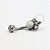 TN254 Navel Piercing Opala e CZ Esferas Titânio  (OUTLET) - Imagem 2