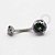 TN460 Navel piercing  CZ Vitrail Medium Titânio - Imagem 1