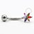 TN743 Navel Piercing Flor Zircônia Titânio - Imagem 2