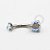 TN87 Navel Piercing CZ Boreal Titânio - Imagem 2