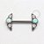 TN664 Nipple Cluster Opala  CZ Rosca Interna Unilateral Titânio ASTM F136 - Imagem 1