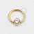 TN354 Captive CZFlat Titânio PVD Gold (OUTLET) - Imagem 1