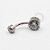 TN92 Navel Piercing Pedra Flat Zirconia Titânio - Imagem 2