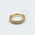 PVD26 Segmento Cravejado Duplo Aço PVD Gold - Imagem 1