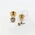 TN75 Labret Push Pin Ponto de Luz Titânio PVD Gold - Imagem 1