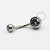 TN99 Navel Piercing Tradicional Stone CZ Titânio - Imagem 5