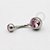 TN99 Navel Piercing Tradicional Stone CZ Titânio - Imagem 4