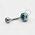 TN99 Navel Piercing Tradicional Stone CZ Titânio - Imagem 6