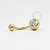 PVD101 Navel Zirconia PVD Gold - Imagem 1