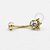 PVD57 Navel Meio Sol Indiano Cristal Aço PVD Gold - Imagem 1