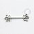 TN955 Nipple Flor de Lótus Push Pin Titânio ASTM F136 - Imagem 1
