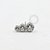 TN1009 Topo Push Pin 3 Zircônias Titânio - Imagem 1