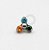 TN139 Topo Trinity CZ Colors Titânio ASTM F-136 - Imagem 1