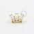 TN503 Topo Mini Cluster Opala Titânio PVD Gold - Imagem 1