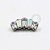 TN303 Topo Cluster 5 Navetes Zirconia / Opala Titânio - Imagem 1