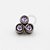 TN66 Topo Circular Trinity  Ametista Titânio ASTM F-136 - Imagem 1