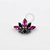 TN917 Topo Luxo Zirconias Rosa E Preto - Imagem 1