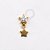 TN935 Topo Estrela Cristal Adereço Estrela Lisa Titânio PVD  Gold - Imagem 1