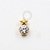 TN985 Topo Micro Estrela Titânio PVD Gold - Imagem 1