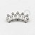 TN198 Topo Cluster Big Crown CZ Titânio ASTM F-136 - Imagem 1