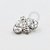 TN347 Topo Abelha Two Navetes Zirconia Titânio - Imagem 1