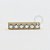 TN492 Topo Barra 6 Zirconias Titânio PVD Gold - Imagem 1