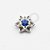 TN633 Topo Flor Lotus Miolo Azul Royal CZ Titânio - Imagem 1