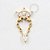 TN715 Topo Glamour com Corrente Titânio PVD Gold - Imagem 1