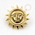 TN769  Topo Sol Feliz Titânio PVD Gold - Imagem 1