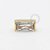 TN615 Topo Baguette CZ Titânio PVD Gold - Imagem 1