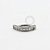TN1006 Navel Belly Clicker CZ Baguette Titânio  (OUTLET) - Imagem 1