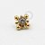 TN329  Topo CZ Esferas Titânio PVD Gold (OUTLET) - Imagem 1