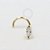 OR52 Nostril Zirconia Navete Ouro 18K ( 0,13g) - Imagem 1