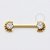 TN1041 Nipple Jewelry Indiana Push Pin Titânio PVD Gold - Imagem 1