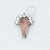 TN1054 Topo Strawberry Quartz CZ Titânio  ASTM F136  (OUTLET) - Imagem 1