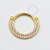 TN1081 Segmento Dupla Camada Zircônia Titânio PVD Gold - Imagem 1
