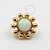 TN1076 Topo Sol Opala Branca Titânio PVD Gold  (OUTLET) - Imagem 1