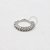 ARA11 Argola Cravejada Pedra Zirconia Helix Lateral Lisa Banho Ródio - Imagem 1