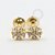 OR53 Brinco Flor de Lótus Tarracha Baby Ouro 18K (0,70g) - Imagem 1