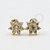 OR54 Brinco Margarida Tarraxa Baby Ouro 18K - Imagem 1