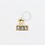 OR49 Microbell Barrinha 3 CZ Ouro 18K (0,30g) - Imagem 1