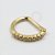 OR60 Segmento D Cravejado 8mm Ouro 18K  (8mm 0,42g) - Imagem 1