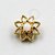 OR71 Topo Flor De Lótus Vazada Miolo Opala Ouro 18K (0,54g) - Imagem 1