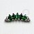 TN1102 Topo Cluster Cristal / Verde Esmeralda Titânio ASTM F-136 - Imagem 1