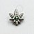 TN1104 Topo Erva Cannabis Zircônia Verde Esmeralda Titânio - Imagem 1