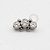 TN249 Topo Mini Cluster Zirconias Cúbicas Titânio - Imagem 1
